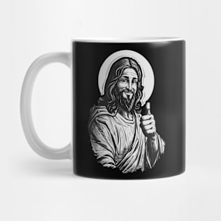 Friend Jesus giving a Thumbs-Up Mug